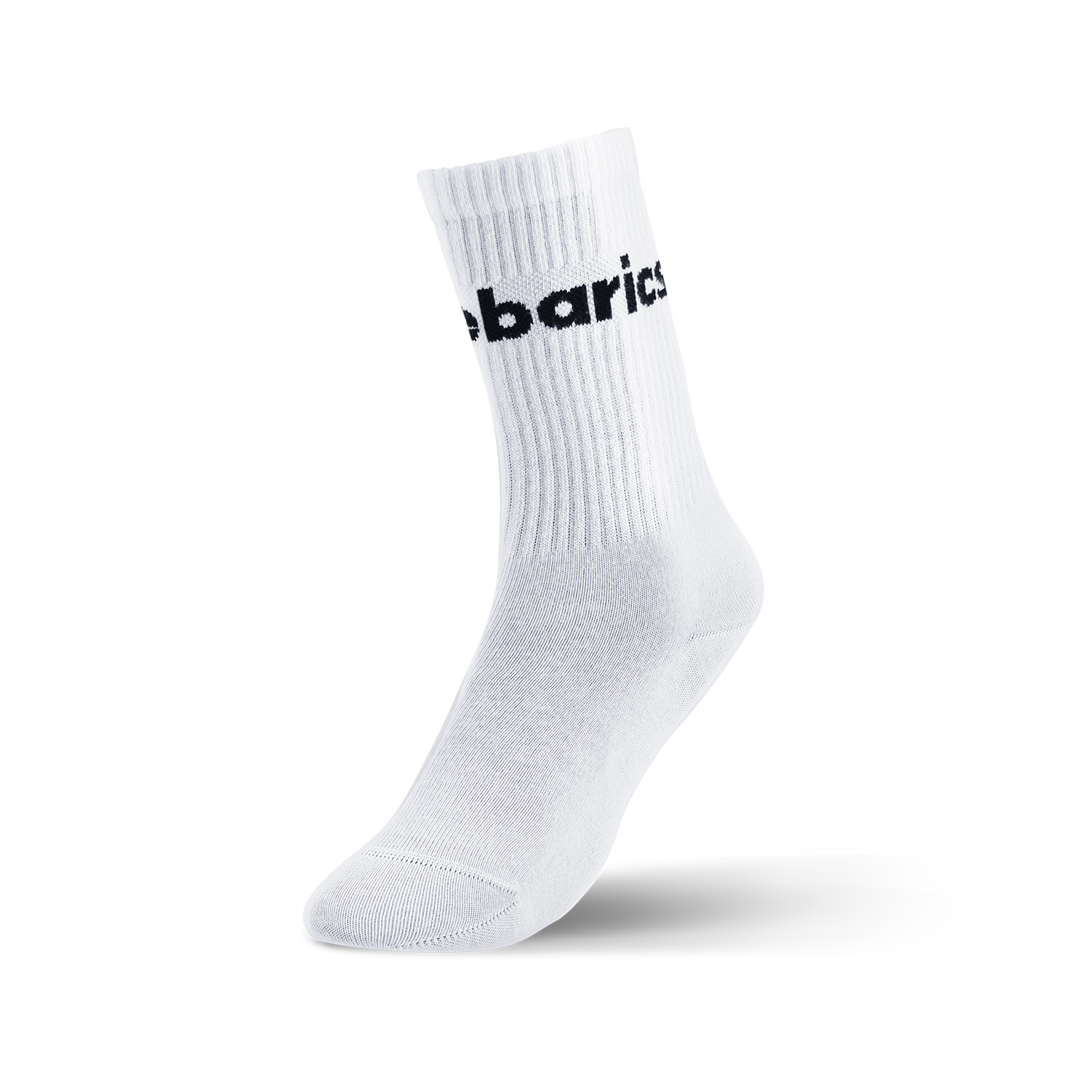 Barebarics - Skarpety Barefoot - Crew - White - Big logo