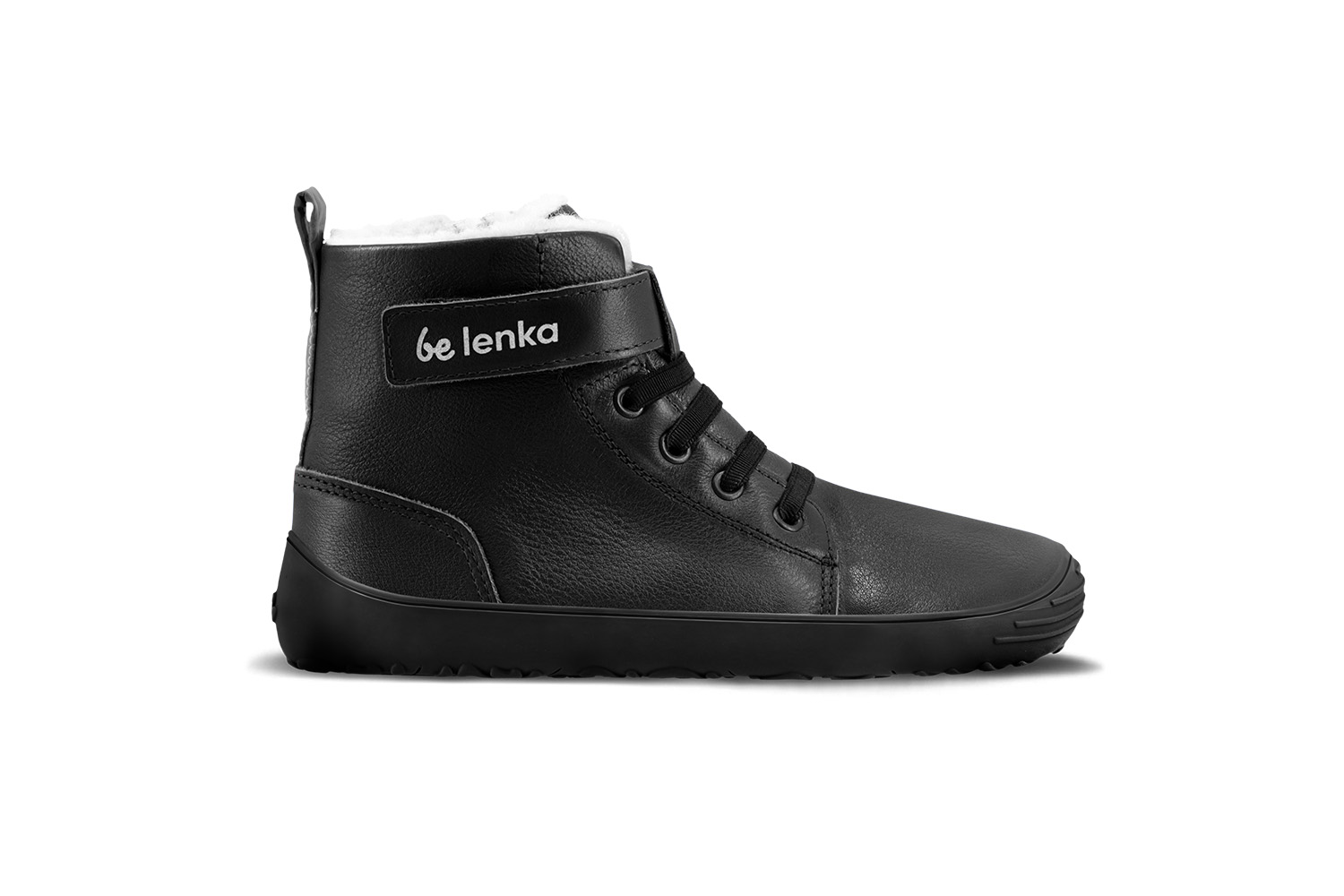 Dziecięce buty zimowe barefoot Be Lenka Winter Kids - All Black
