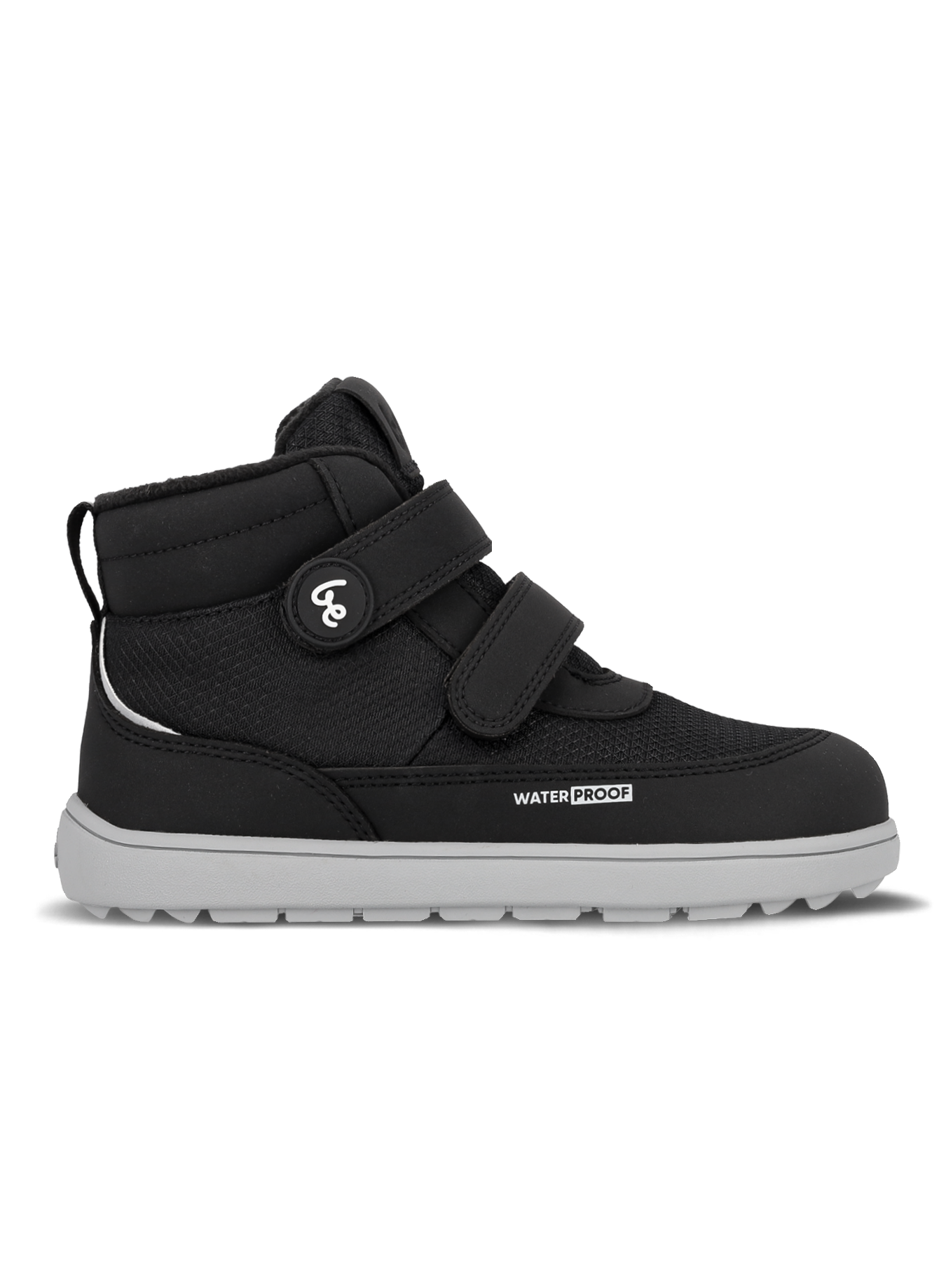 Dziecięce buty zimowe barefoot Be Lenka Zippu Kids - Black & Grey