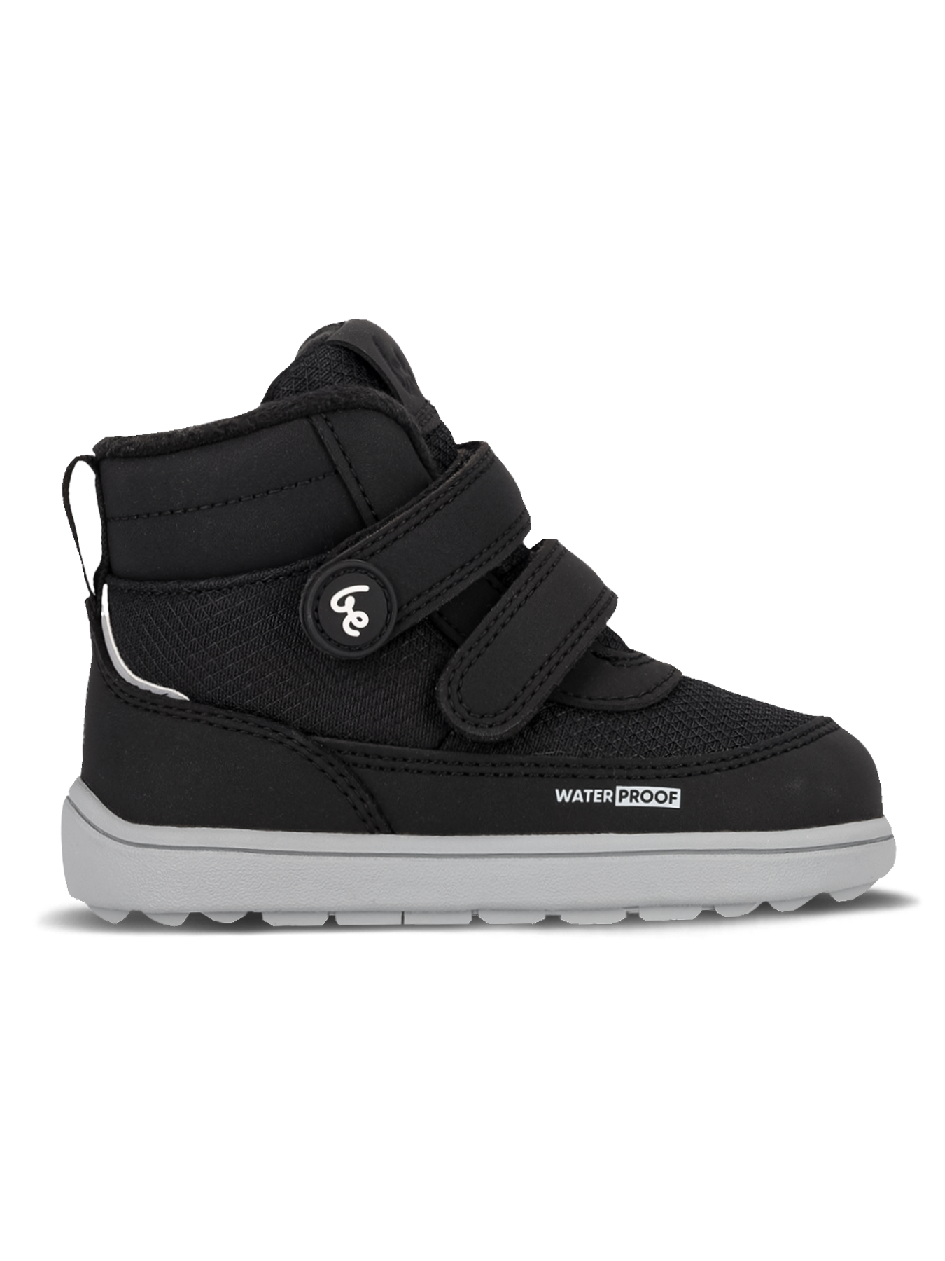 Dziecięce buty zimowe barefoot Be Lenka Zippu Preschool - Black & Grey